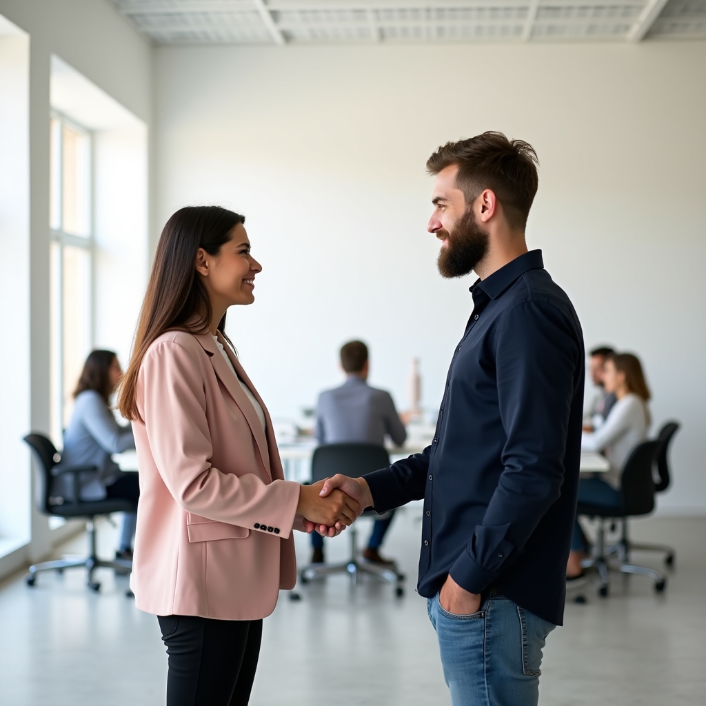 Simulare de negociere comercială în sala de workshop, cu participanți implicați activ în discuție